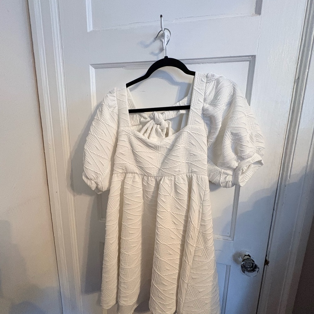 Free People White Mini Dress